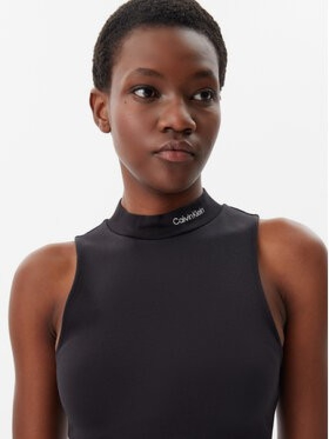 Calvin Klein Jeans Sukienka codzienna Logo J20J225290 Czarny Slim Fit