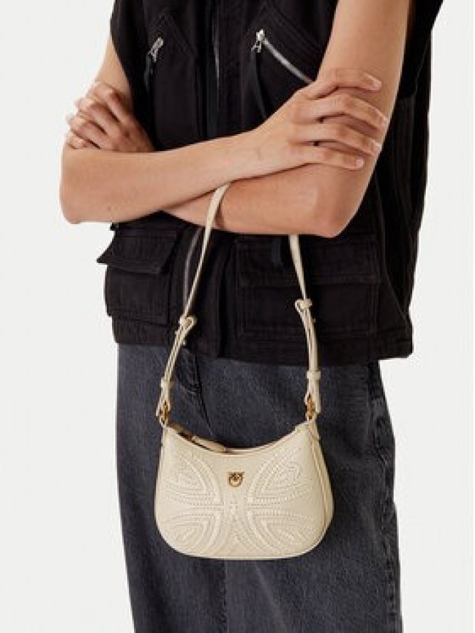 PINKO Torebka Half Moon Baby PE 25 PLTT 103538 A2C3 Écru