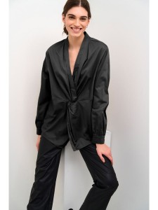 CULTURE Bluzka "Baz" w kolorze czarnym rozmiar: XXL