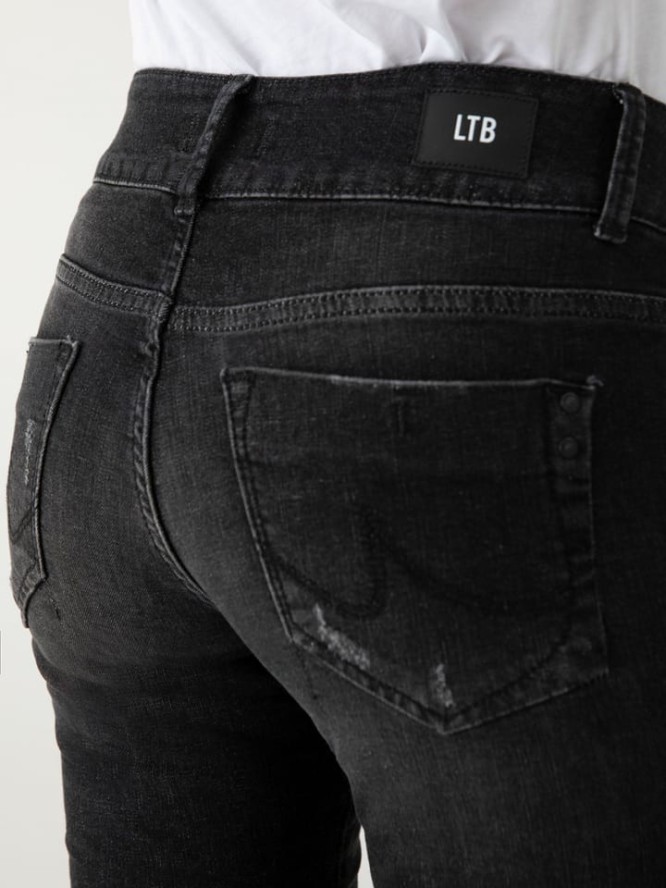 LTB Dżinsy "Molly M" - Slim fit - w kolorze antracytowym rozmiar: W27/L36
