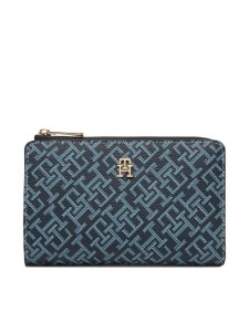 Tommy Hilfiger Portfel Th Icon Bifold Wallet Monoplay AW0AW18594 Granatowy