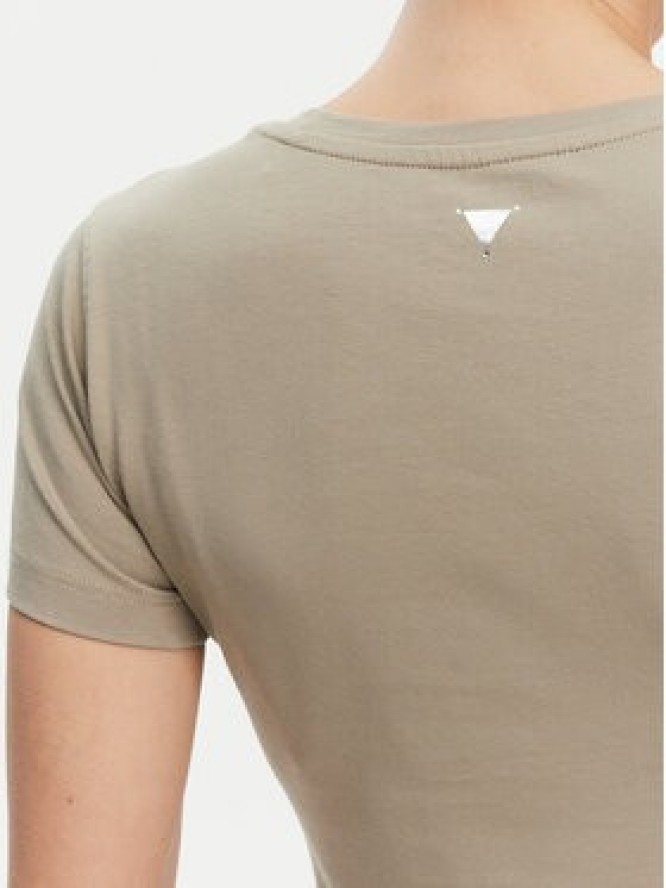 Guess T-Shirt W5GI08 J1314 Khaki Slim Fit