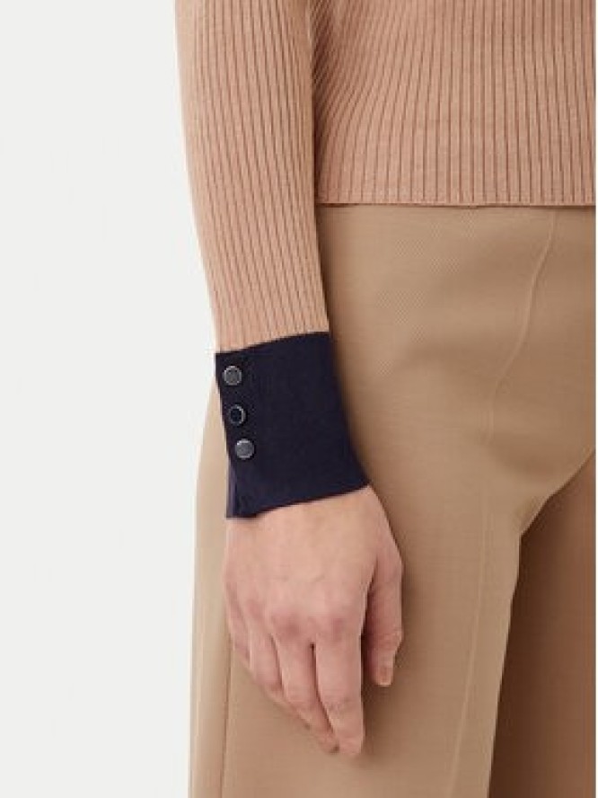 Motivi Kardigan M4376000732N Beżowy Slim Fit