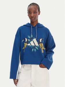 adidas Bluza Farm Rio KS2104 Granatowy Loose Fit