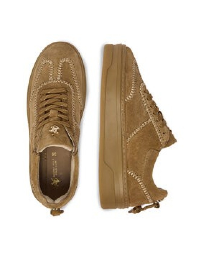 Beverly Hills Polo Club Sneakersy EO-WI16-MALMO-01 Beżowy ciemny