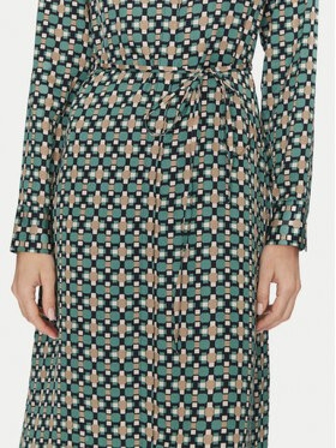 Marc O'Polo Sukienka koszulowa 500 1208 21033 Zielony Regular Fit