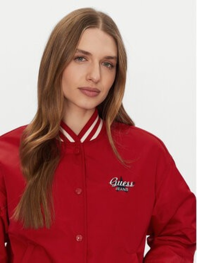 Guess Jeans Kurtka bomber W5RL43 WHAA2 Czerwony Regular Fit