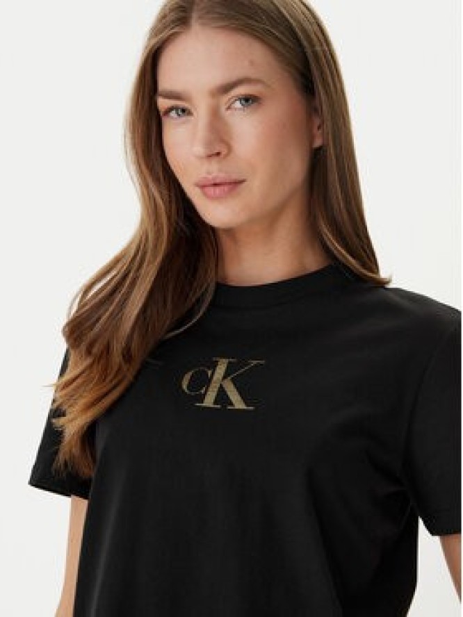 Calvin Klein Jeans T-Shirt Classic Foil LV047E804G Czarny Regular Fit