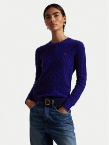 Polo Ralph Lauren Sweter 211971865012 Granatowy Slim Fit