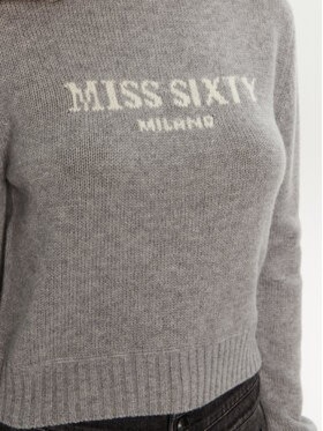 Miss Sixty Sweter 6L4RJ4360000 Szary Regular Fit