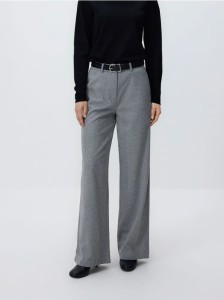 Spodnie z paskiem - ciemnoszary