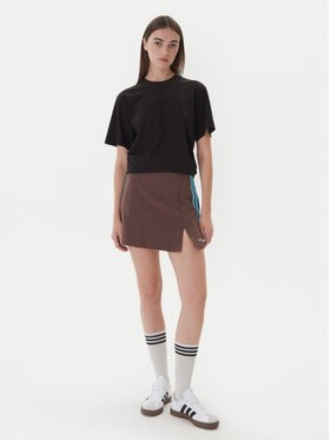 adidas Spódnica mini JX5305 Brązowy Regular Fit