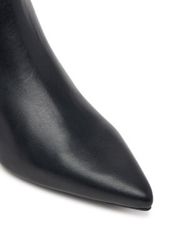Tommy Jeans Botki Tjw Pointed Kitten Heel Boots EN0EN03172 Czarny