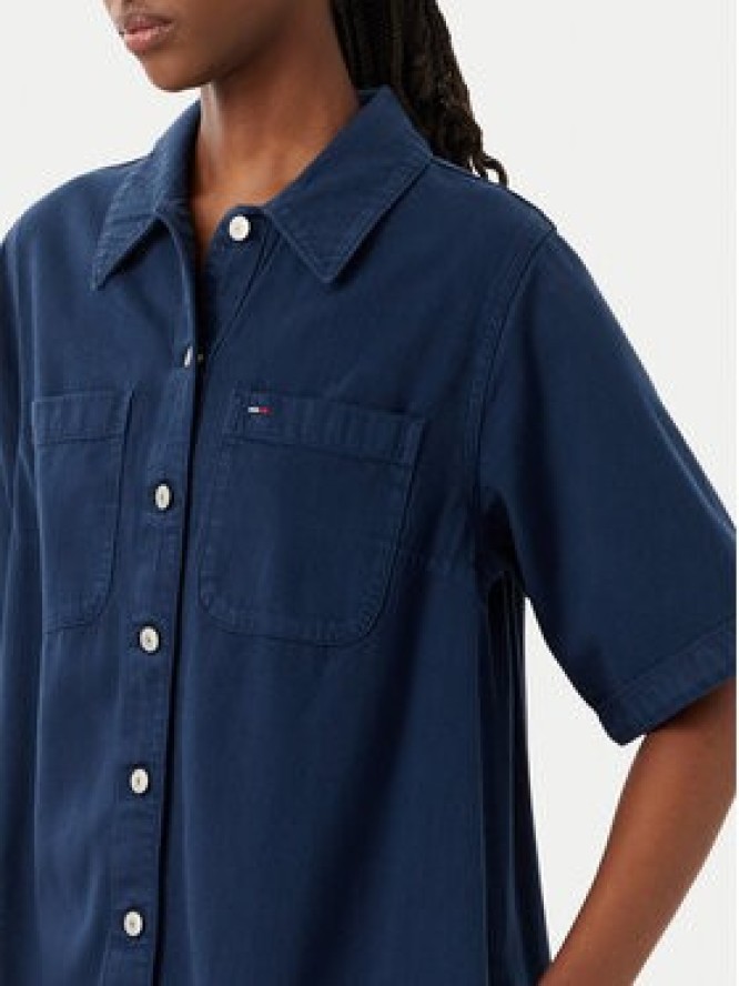 Tommy Jeans Sukienka jeansowa DW0DW22847 Niebieski A-Line Fit