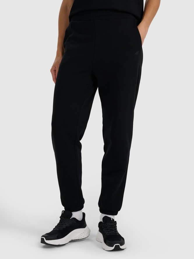 4F Spodnie dresowe joggery damskie - czarne M