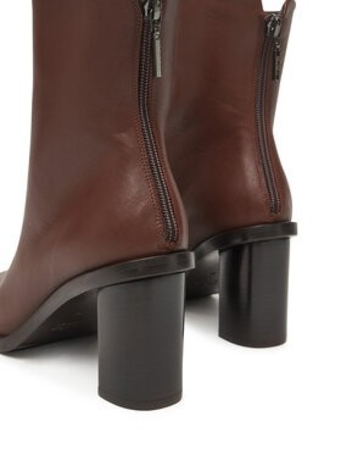 Max Mara Botki Midiboot80 25247960726 Brązowy