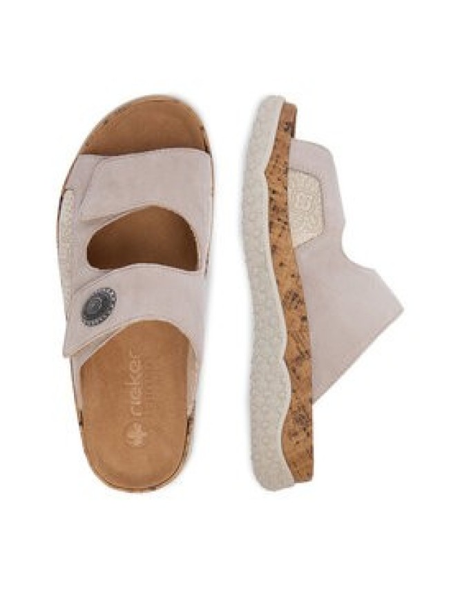 Rieker Klapki CEO-V0302-60 Beżowy