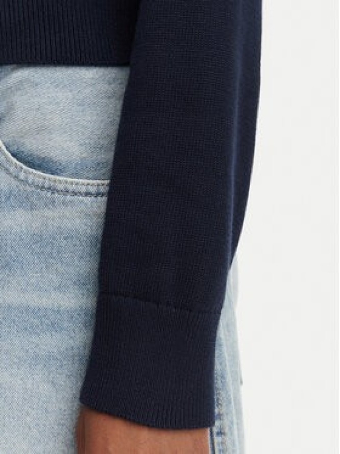 Tommy Jeans Sweter Flag DW0DW22930 Granatowy Regular Fit