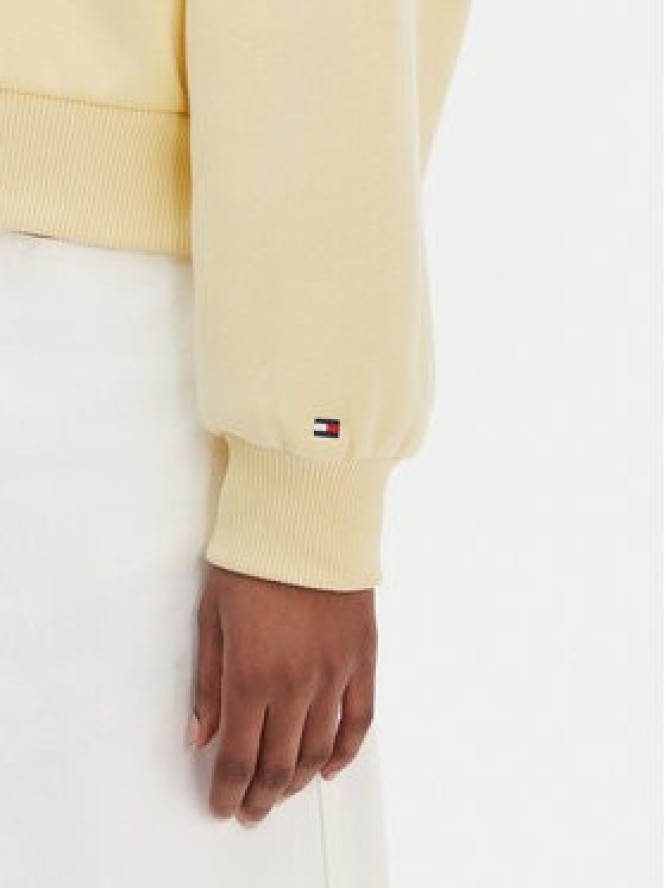 Tommy Hilfiger Bluza Corp Logo WW0WW47832 Żółty Regular Fit