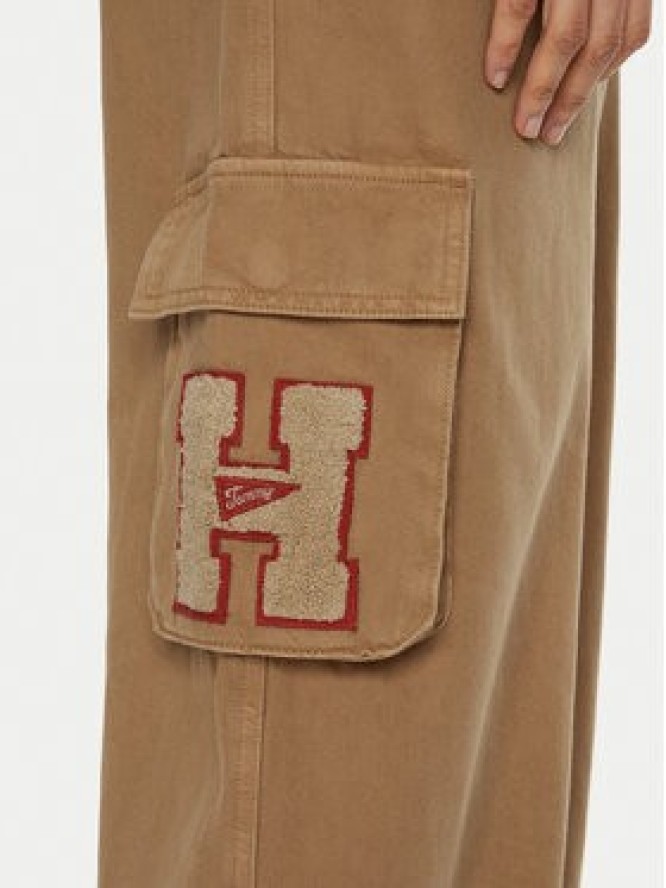 Tommy Jeans Spodnie materiałowe DW0DW20531 Beżowy Relaxed Fit