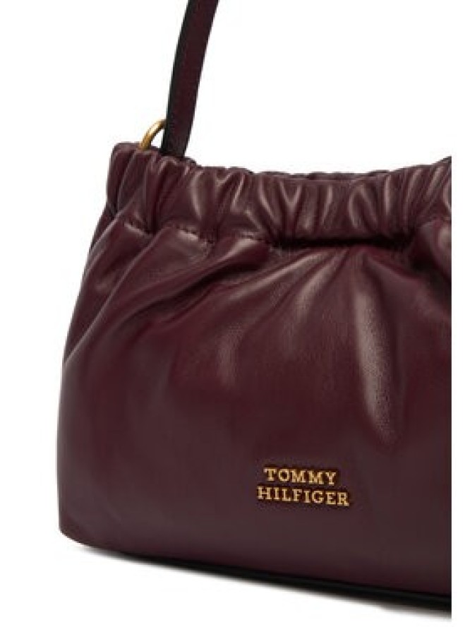 Tommy Hilfiger Torebka Soft Leather Mini Crossover AW0AW18306 Bordowy