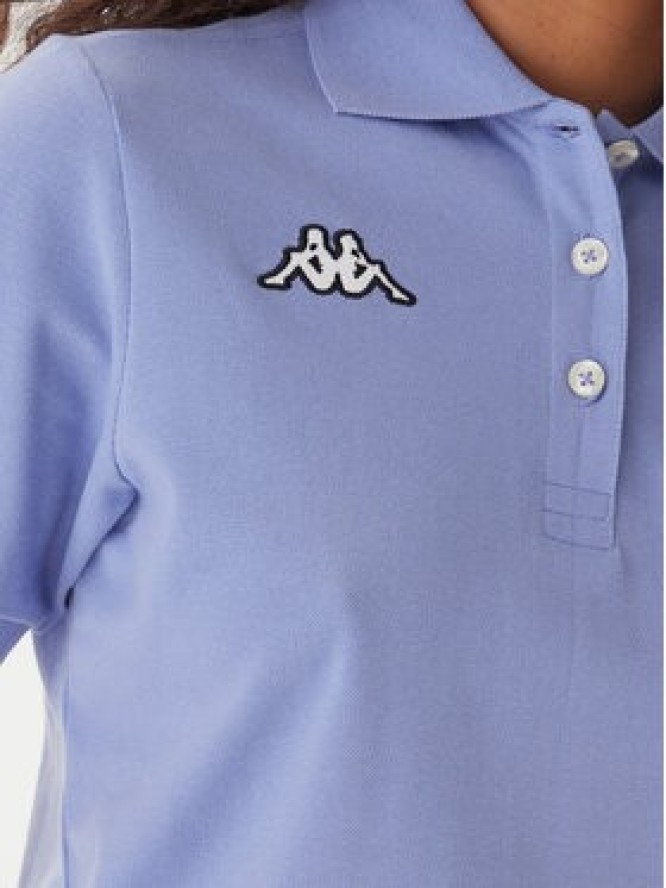 Kappa Polo Logo Sharas Wss 302B3C0 Fioletowy Regular Fit
