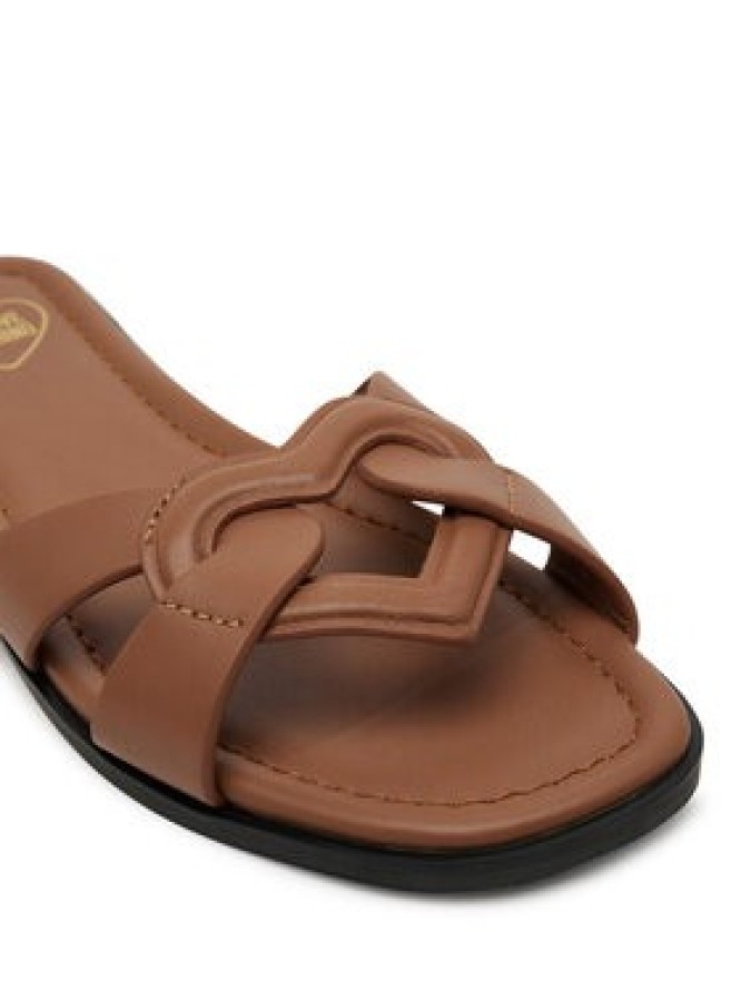 LOVE MOSCHINO Klapki JA28092G1MIA0201 Brązowy