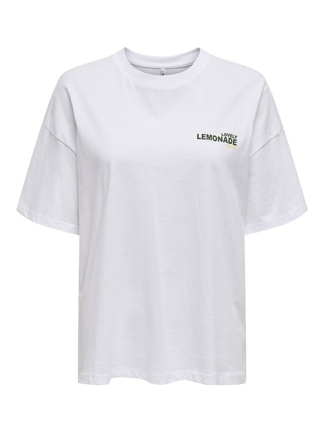 ONLY Koszulka w kolorze białym rozmiar: L