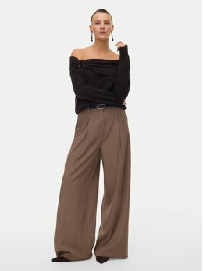 Vero Moda Sweter Lovely 10336698 Brązowy Regular Fit