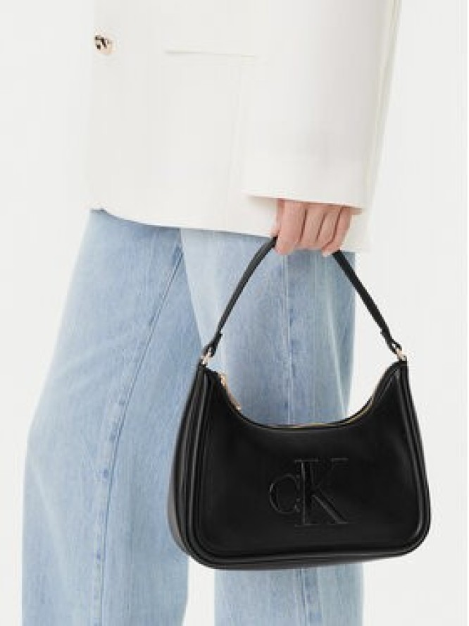 Calvin Klein Torebka Bold Ck Small Shoulder Bag LV04F3230G Czarny