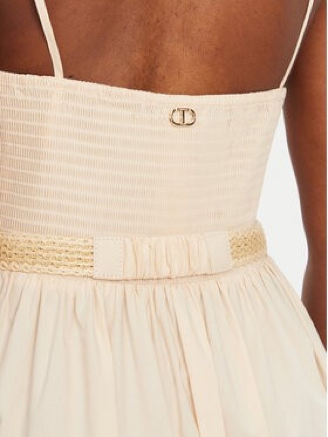 TWINSET Sukienka letnia 251TT2100 Różowy Regular Fit