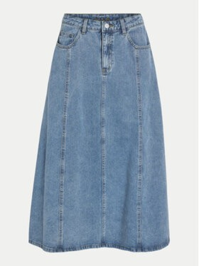 Vila Spódnica jeansowa Kora 14106317 Niebieski Regular Fit