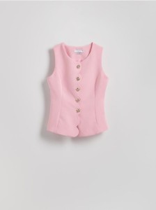 Garniturowa kamizelka - różowy