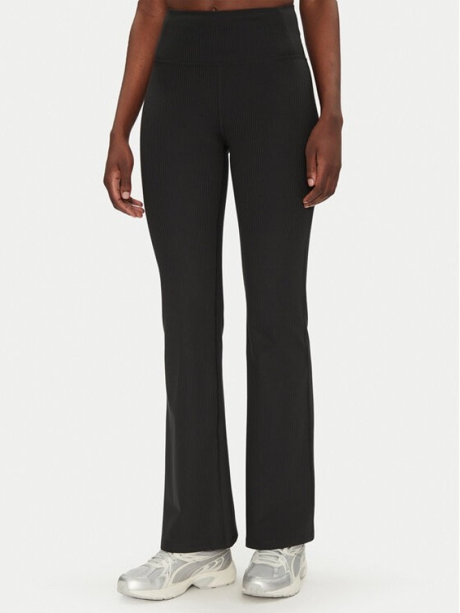 Girlfriend Collective Legginsy Rib Flare 4038RIB Czarny Slim Fit