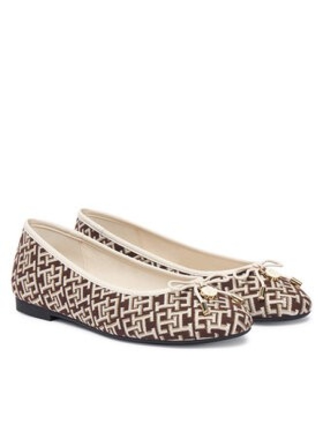 Tommy Hilfiger Baleriny Th Charm Jacquard Ballerina FW0FW09504 Kolorowy