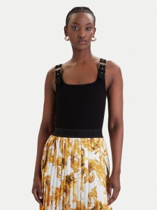 Versace Jeans Couture Top 80HAM619 J0198 Czarny Slim Fit