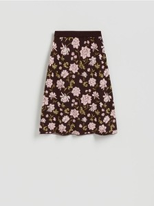 Żakardowa spódnica midi - wielobarwny