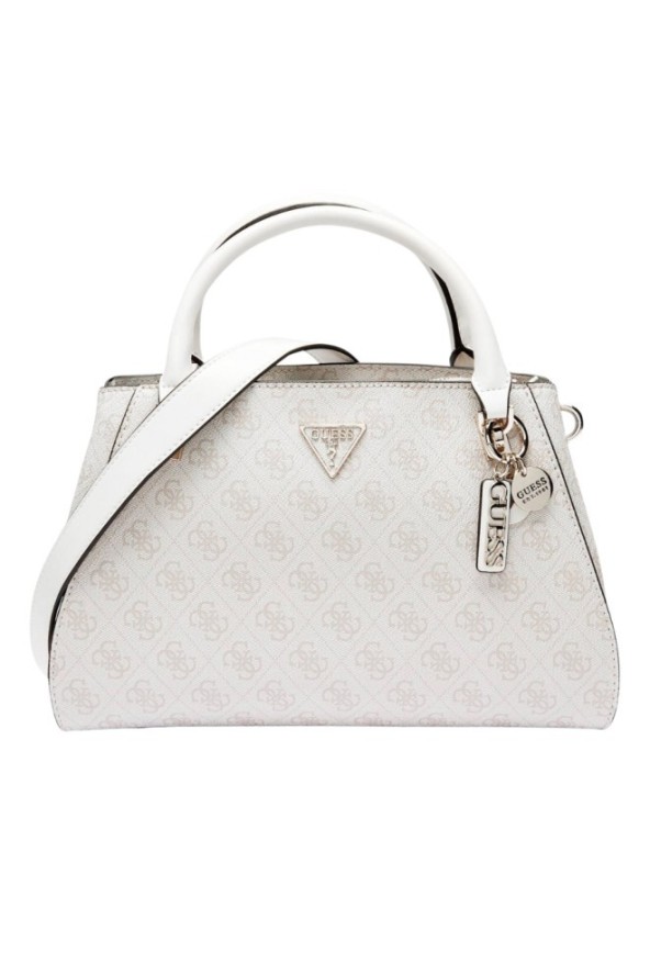 GUESS Biała logowana torebka damska Noelle II