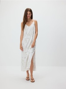 Sukienka z cekinami - biały