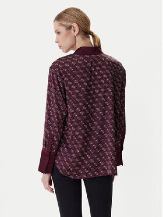 Guess Koszula W4YH47 WF1T2 Bordowy Regular Fit
