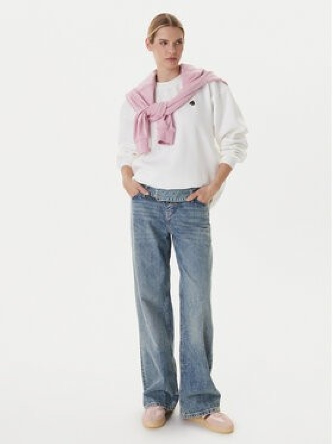 RVCA Bluza Spanky Loteria 23B463501 Biały Oversize