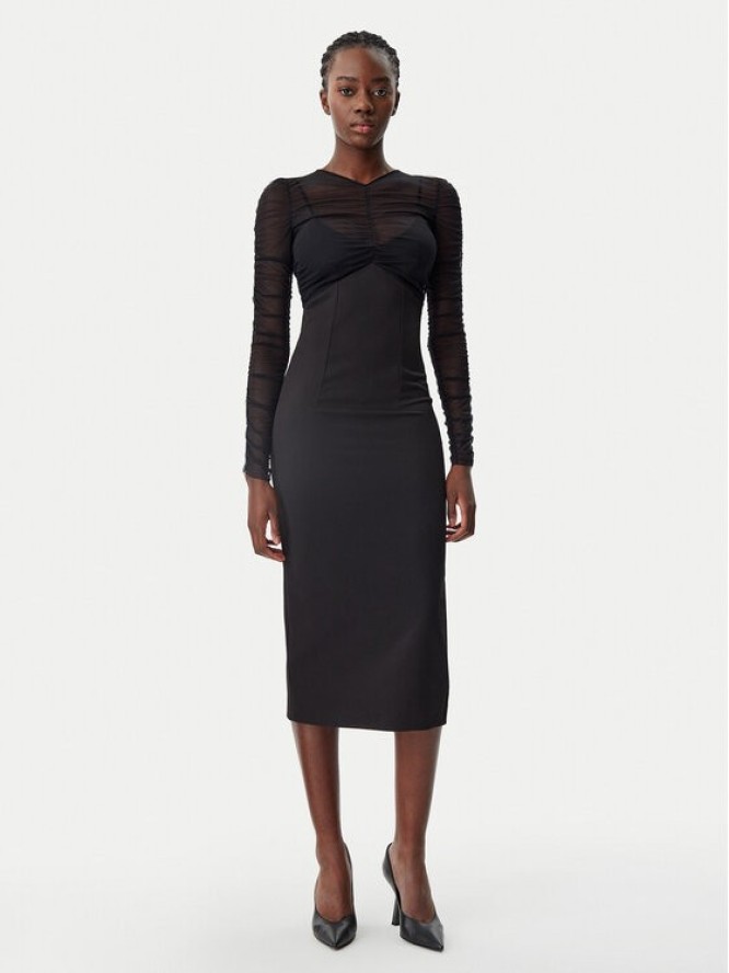 Patrizia Pepe Sukienka koktajlowa 8A1463/A375-K103 Czarny Regular Fit