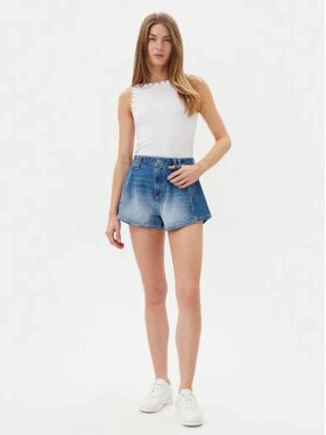 Please Szorty jeansowe D0KDEH0W7S Niebieski Regular Fit