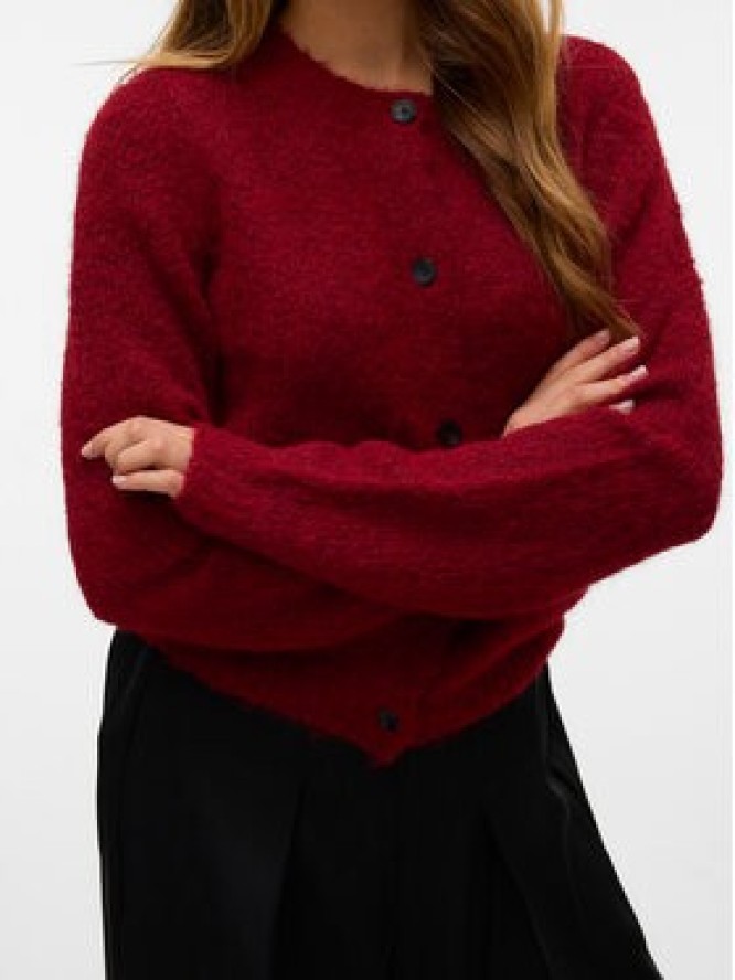 Vero Moda Kardigan Novah 10320496 Czerwony Regular Fit