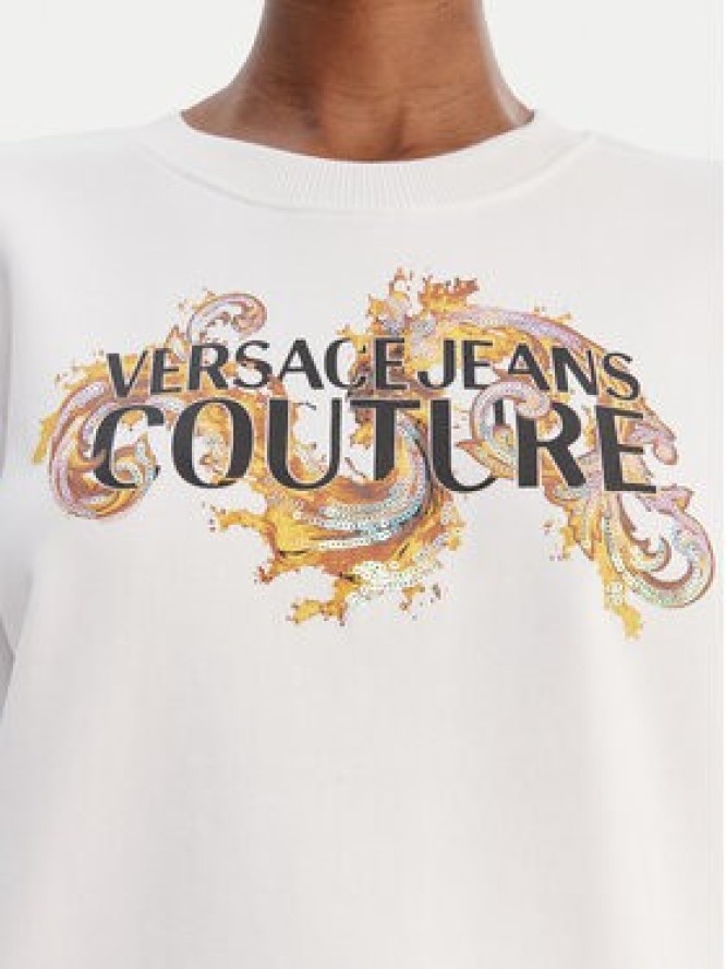 Versace Jeans Couture Bluza 80HAIE02 CF00E Biały Regular Fit