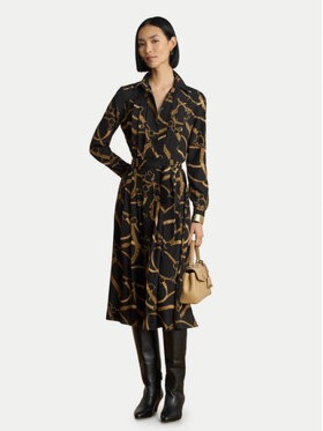 LAUREN RALPH LAUREN Sukienka koszulowa 200P13730001 Czarny A-Line Fit