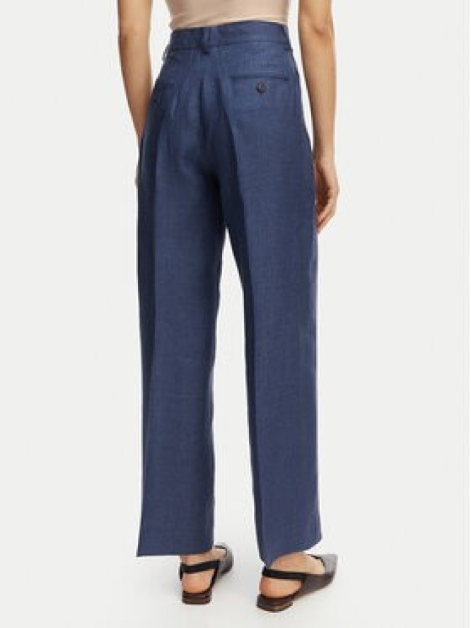 Weekend Max Mara Spodnie materiałowe Malizia 2615131112 Granatowy Regular Fit