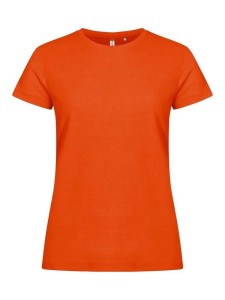 clique Basic-T Women Dopasowany damski T-shirt z bawełny – blood orange