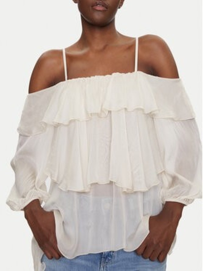 Dixie Bluzka C207W020A Écru Regular Fit