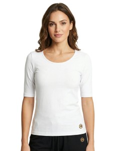 Elegancki damski T-shirt z rękawem 3/4